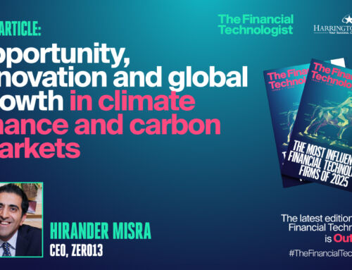 Opportunity, innovation and global growth in climate finance and carbon markets