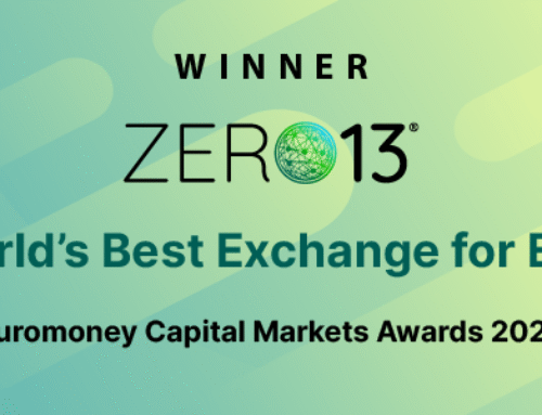ZERO13 wins “World’s Best Exchange for ESG” in the Euromoney Capital Markets Awards